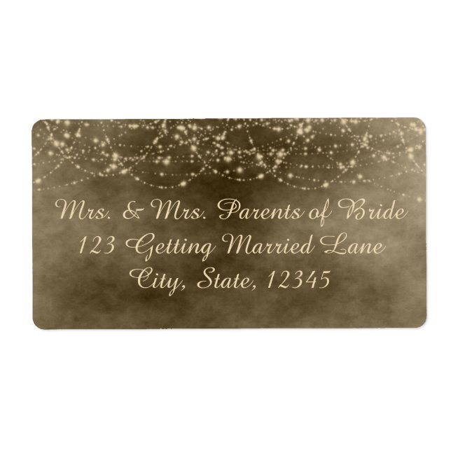 Étiquette de lanternes d'ivoire (Devant)