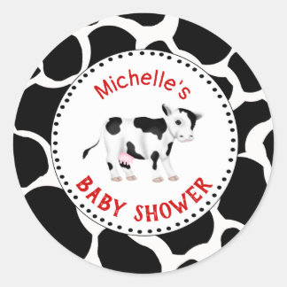 Étiquette de l'autocollant de Baby shower graphiqu