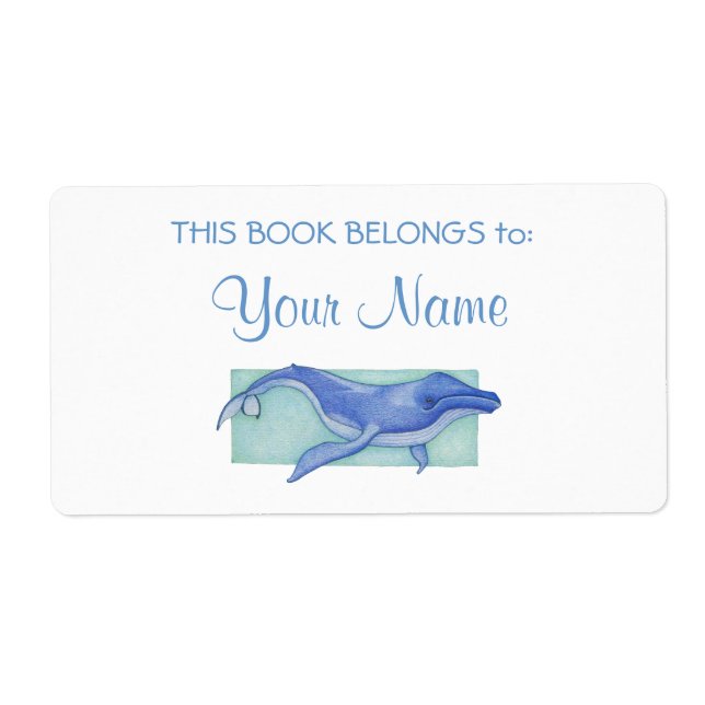 Étiquette de l'autocollant de la boîte de baleine (Devant)