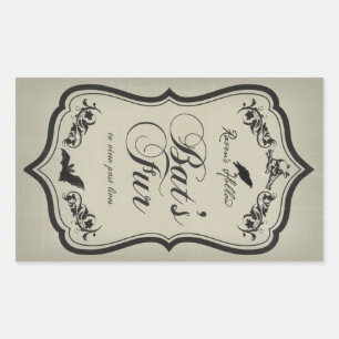 Étiquette de l'autocollant Jar Halloween à la four