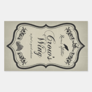 Étiquette de l'autocollant Jar Halloween de l'aile