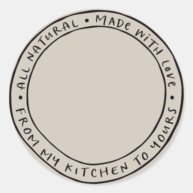 Étiquette de l'étiquette de l'autocollant naturel/ (Devant)