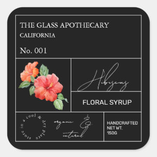 Étiquette de l'hibiscus d'Apothecaire