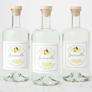 Étiquette de Limoncello fait maison sur mesure