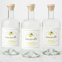 Étiquette de Limoncello fait maison sur mesure