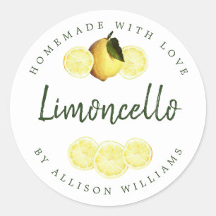 Étiquette de Limoncello fait maison sur mesure bla