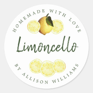 Étiquette de Limoncello fait maison sur mesure bla