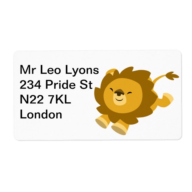 Étiquette de Lion Carton Ecstatique (Devant)