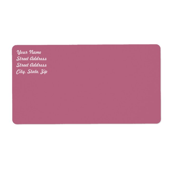 Étiquette de livraison Mauve (Devant)