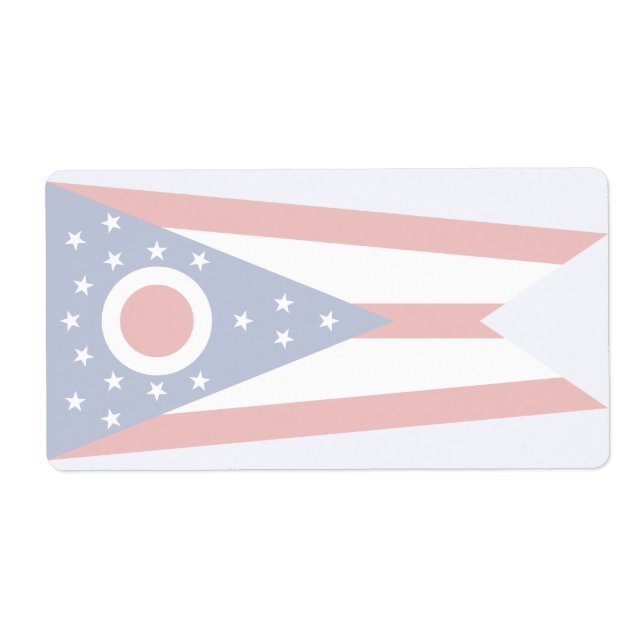 Étiquette de livraison Ohio Faint Flag (Devant)