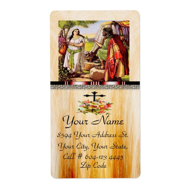 étiquette de livraison vintage chrétien 18 (Devant)