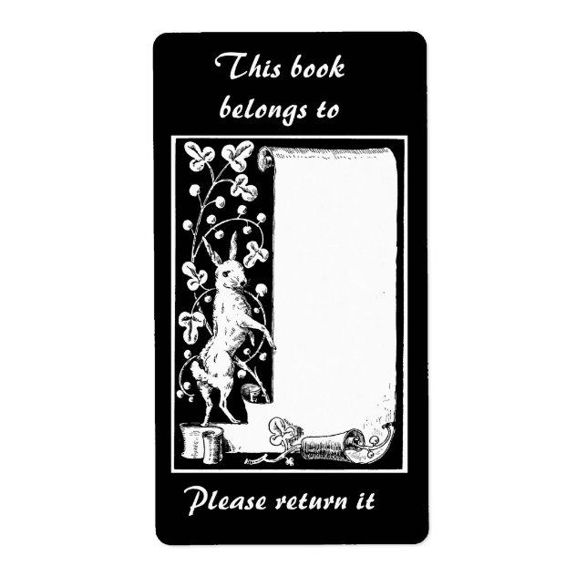 Étiquette de livre (Devant)