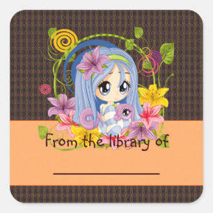 Étiquette de livre Fée Dragon