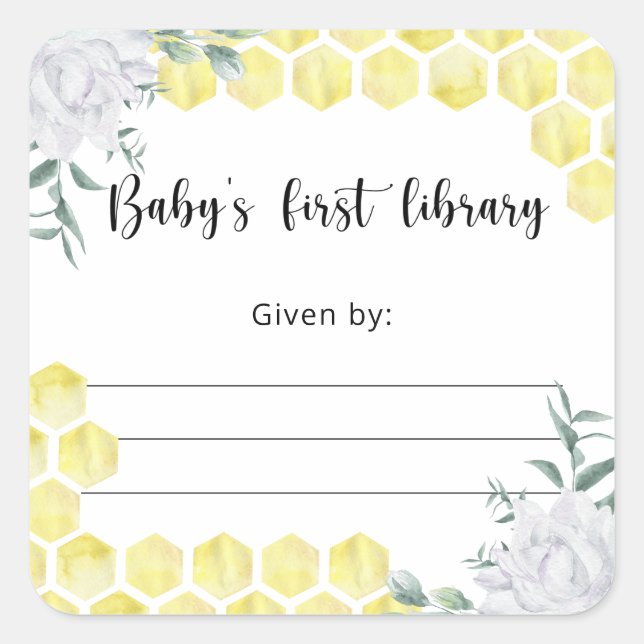 Étiquette de livre pour Baby Shower, livres pour b (Devant)