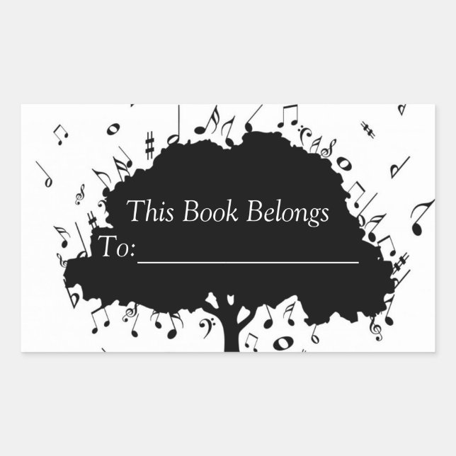 Étiquette de livres de musique (Devant)