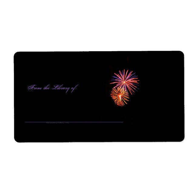 Étiquette de livres Fireworks P3621 (Devant)