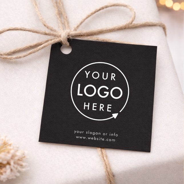 Étiquette de logo de produit | Étiquettes cadeaux  (Upload your logo to create polished gift tags for packaging, favors, and branded orders)