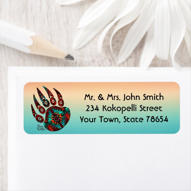 Étiquette de l'ours tribal (En situation)