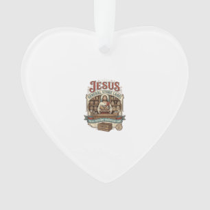 étiquette de magasin général Jésus Magasin général