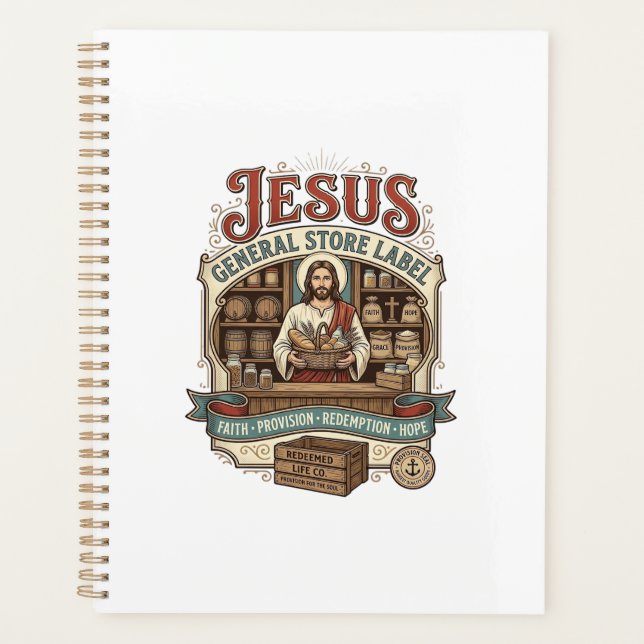 étiquette de magasin général Jésus Magasin général (Devant)