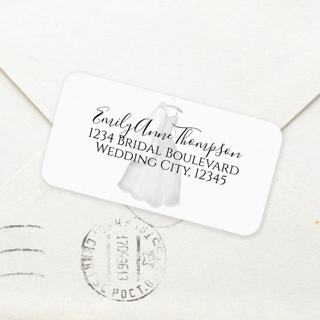 Étiquette de mailing personnalisée pour mariage mo (Créateur téléchargé)