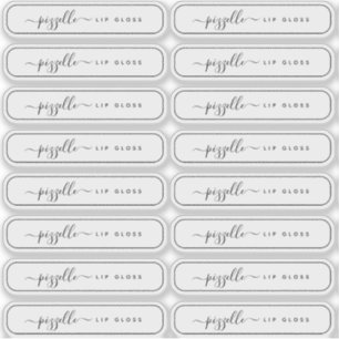 Étiquette de maquillage transparent translucide, b