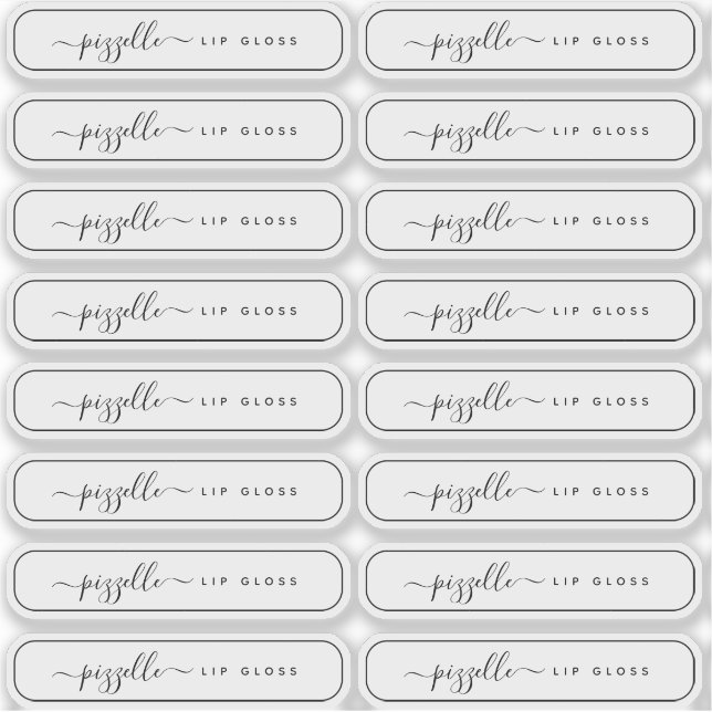 Étiquette de maquillage transparent translucide, b (Devant)