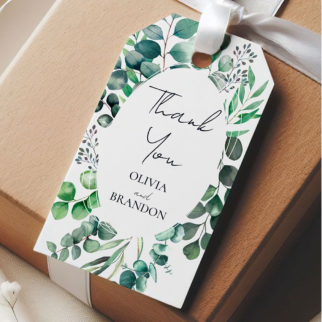 Étiquette de mariage aux feuilles de botanique d'e (Créateur téléchargé)