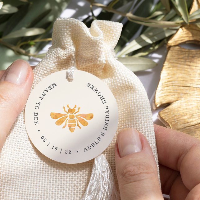 Étiquette de mariage "Meant to Bee" de la ruche do (Créateur téléchargé)
