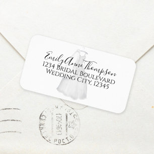 Étiquette de mariage personnalisée moderne pour en