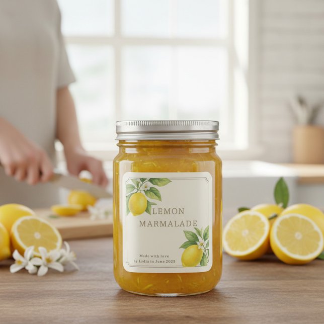 Étiquette de Marmalade au citron fait maison (Créateur téléchargé)