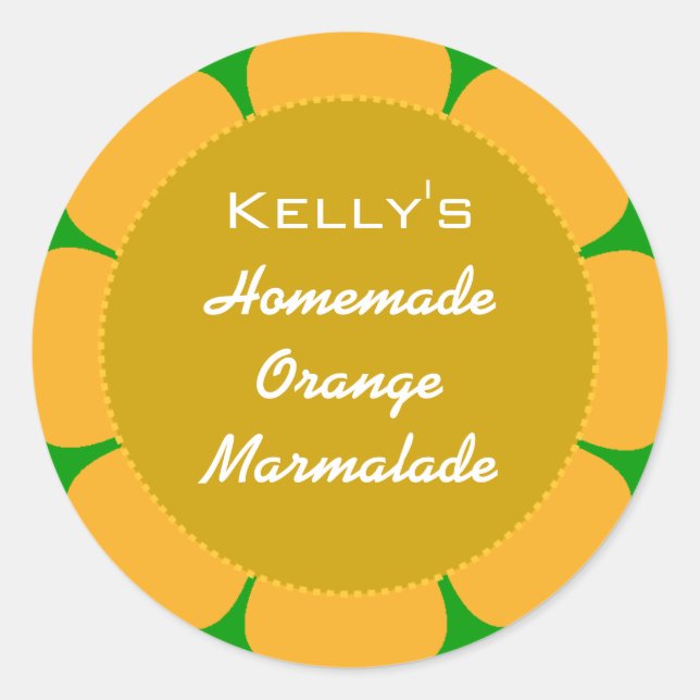Étiquette de marmelade d'orange (Devant)