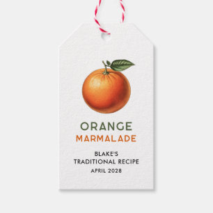Étiquette de marmelade d'orange modifiable