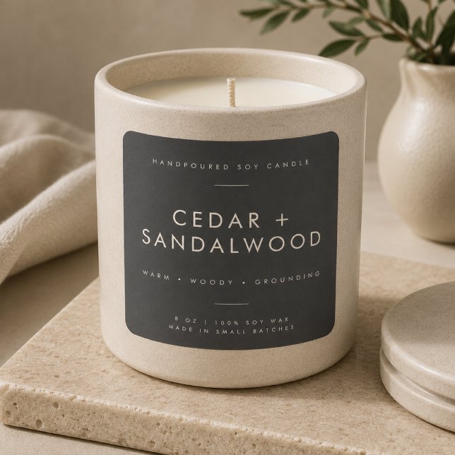 Étiquette de marque de bougie de luxe pour petite  (Créateur téléchargé)