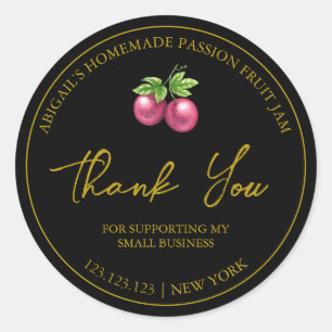 Étiquette de Merci de confiture simple maison