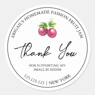 Étiquette de Merci de confiture simple maison