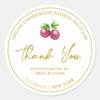 Étiquette de Merci de confiture simple maison