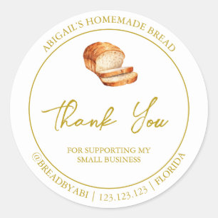 Étiquette de Merci de pain maison simple