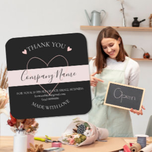 Étiquette de MERCI maison personnalisé