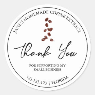 Étiquette de Merci simple fait maison