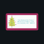 étiquette de messagerie Christma Tree moderne de 1<br><div class="desc">Cette tablette de Noël XMAS de 1, 25 po x 2, 75 po personnalisée Chic et tendance moderne XMAS Stick On Mailing Étiquette de adresse est à la fois tendance et chic. Ils sont imprimés sur des étiquettes Avery® à l'aide d'une technologie d'impression couleur fond à fond blanc. Imprimé sur...</div>