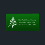 étiquette de messagerie de 1,25 po x 2,75 po blanc<br><div class="desc">Ce tablier de Noël XMAS blanc 1, 25 po x 2, 75 po de taille personnalisée Chic et vert tendance Stick de Noël XMAS Arbre sur Étiquette de adresse de messagerie est à la fois tendance et chic. Ils sont imprimés sur des étiquettes Avery® à l'aide d'une technologie d'impression couleur...</div>