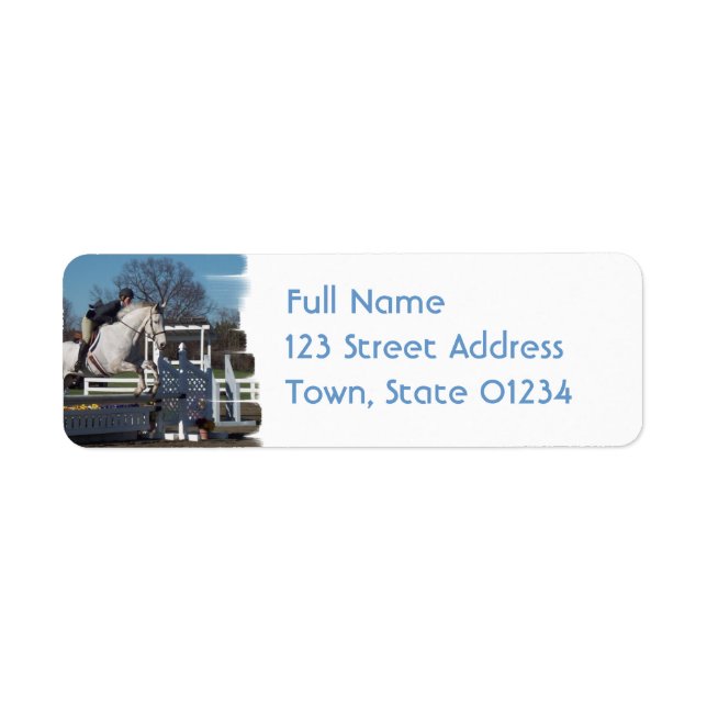 Étiquette de messagerie Hunter Jumper (Devant)