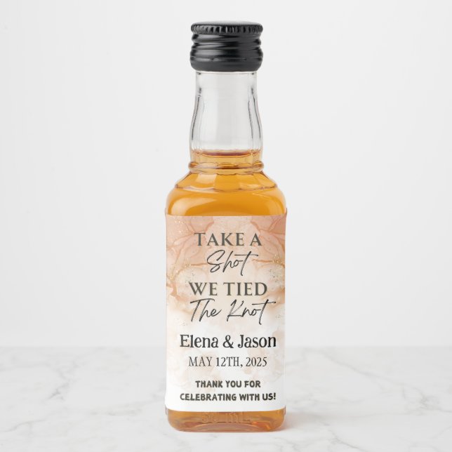 Étiquette de mini bouteille de whisky - Étiquette  (Devant)