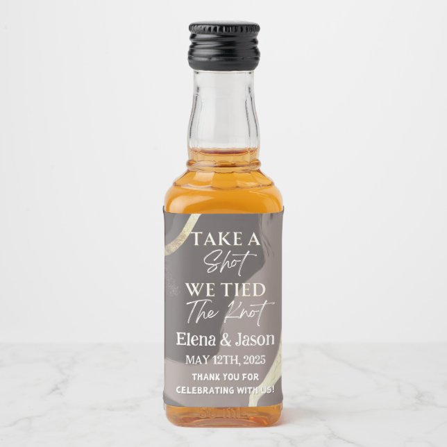 Étiquette de mini bouteille de whisky - Étiquette  (Devant)