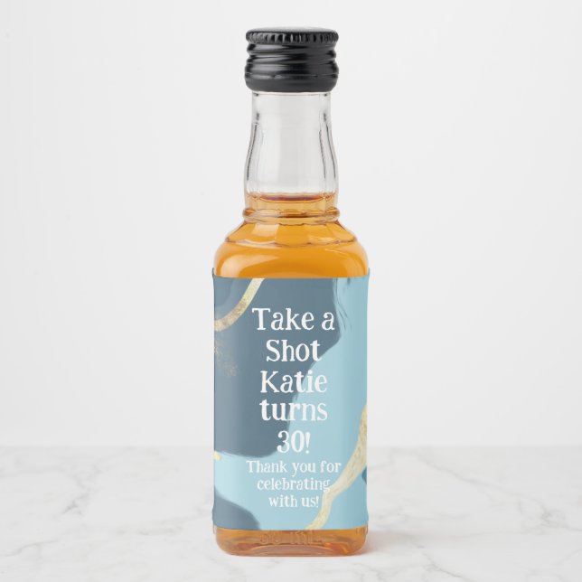 Étiquette de mini bouteille de whisky, étiquette d (Devant)