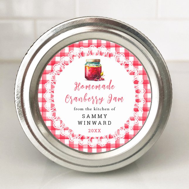 Étiquette de mise en conserve de confiture de cann (Créateur téléchargé)