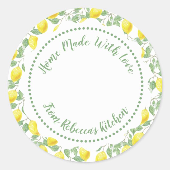 Étiquette de mise en conserve de confiture maison  (Devant)