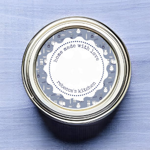Étiquette de mise en conserve de confiture rétro
