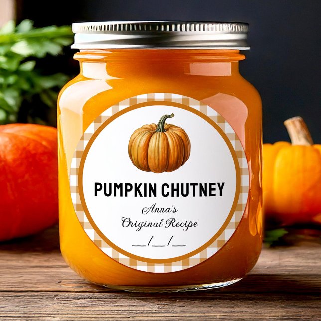Étiquette de mise en conserve de la chutney de cit (Créateur téléchargé)